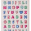 Novelty Bubble Alphabet Stickers