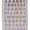 Novelty Holographic Alphabet Stickers